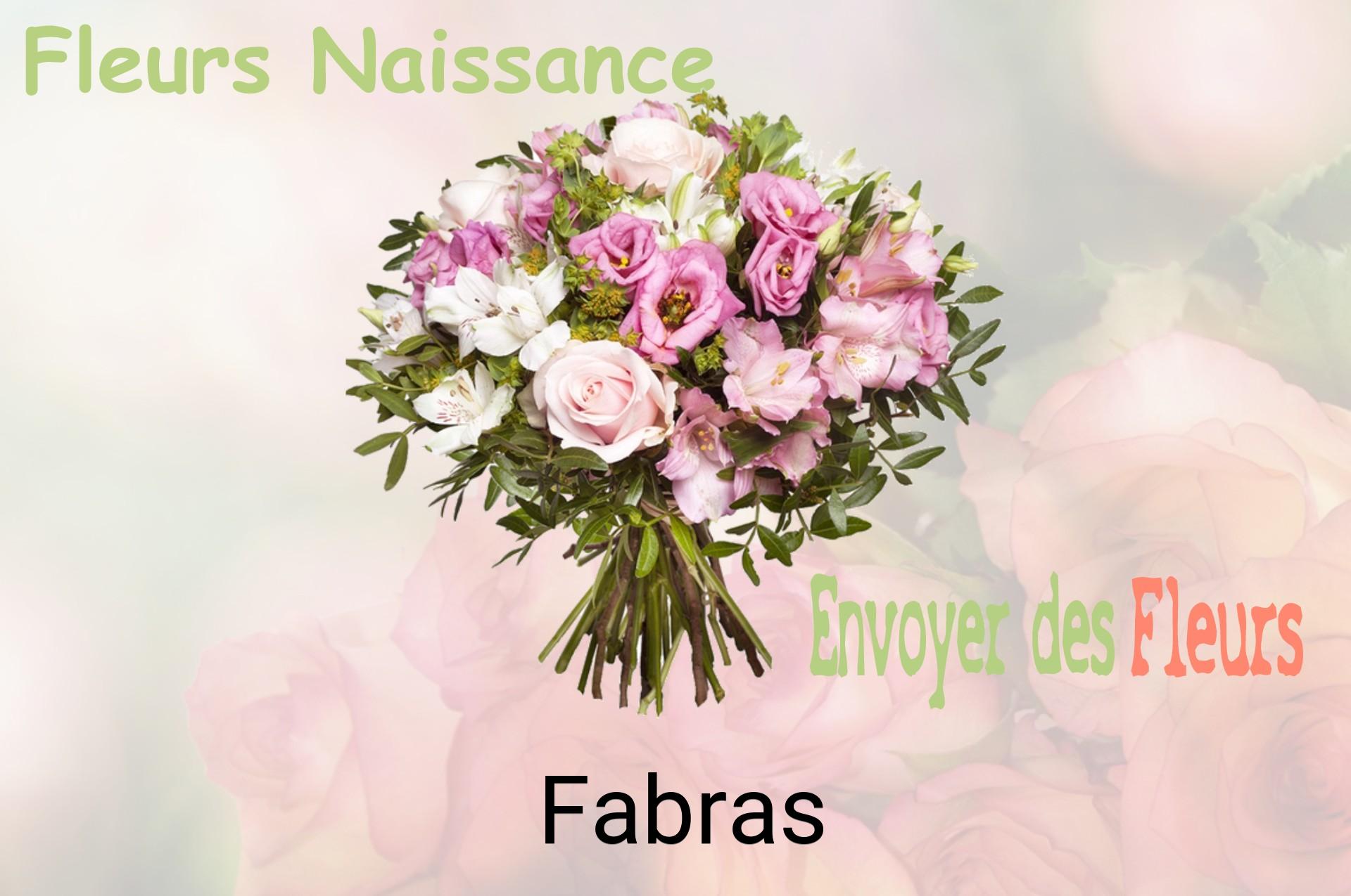 Bouquet de fleurs de naissance livré à Fabras